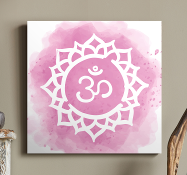 Buddha bilder leinwand mit om mandala design - TenStickers