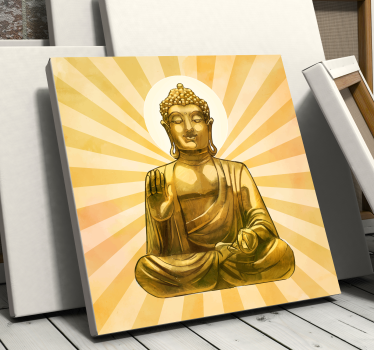 Buddha Wandbild Goldener buddha - TenStickers