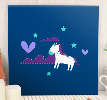 Einhorn wandbild bezaubernde einhornszene - TenStickers