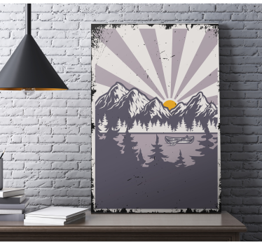 Wandbilder landschaftssee und berge - TenStickers