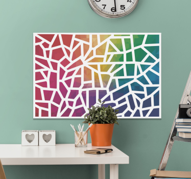 Leinwand Mosaik Mosaico de colores - TenStickers