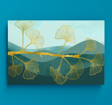 Leinwandbild Baum Ginko-baum im "glamour-stil" - TenStickers