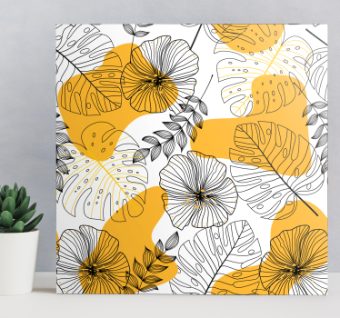 Leinwandbild für Zuhause Estilo nórdico planta tropisch - TenStickers