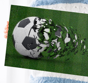 Leinwandbild Jugendliche Fußballfeld - TenStickers