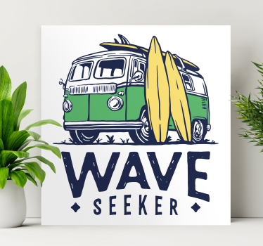Leinwandbild Jugendliche Surfer-truck - TenStickers