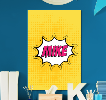 Leinwandbild Kinder Comic-name - TenStickers