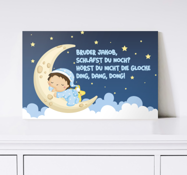 Leinwandbild für das Kinderzimmer Bruder Jakob - TenStickers