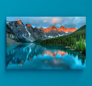Leinwandbild Landschaft Bunte seeästhetische kunst - TenStickers