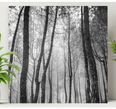 Leinwandbild Landschaft Nebelwald von oben - TenStickers