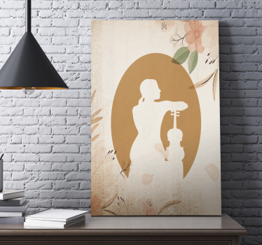 Wandbild Musik anmutiger musiker - TenStickers