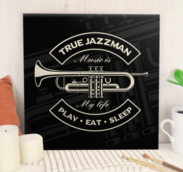 Leinwandbild Musik Echter jazzer - TenStickers