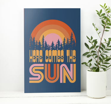 Leinwandbild Musik Vintage sonne - TenStickers