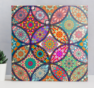 Leinwandbild Schlafzimmer Bunte mandalas - TenStickers