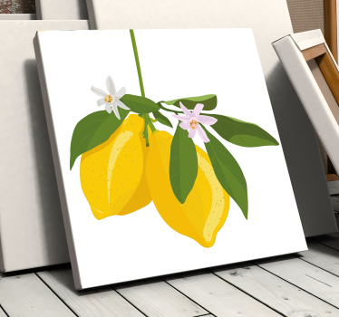 Leinwandbild Stillleben Zitronenbaum - TenStickers