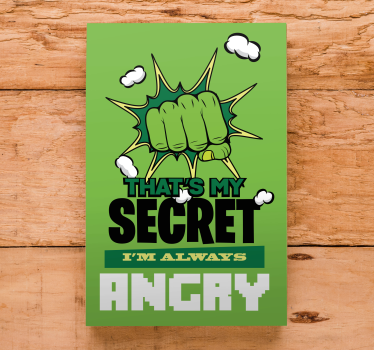Leinwandbild Always Angry - TenStickers