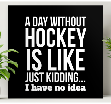 Leinwandbild Teenager Ein tag ohne eishockey - TenStickers