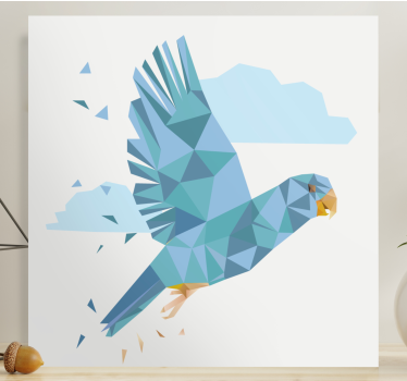 Leinwandbild vogel fliegender blauer vogel - TenStickers