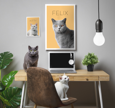 Modernes Wandbilder Büro Tierporträt - TenStickers