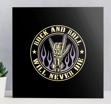 Wandbild Musik rock-hand-symbol - TenStickers
