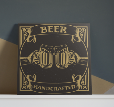 Wandbild rustikal Rustikale bierstuben - TenStickers