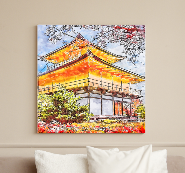 Leinwandfotos Japanische blühende bäume - TenStickers