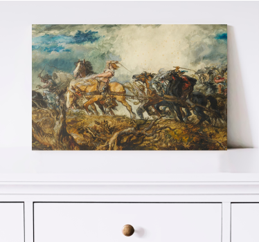 Pferde leinwand historische reiter - TenStickers