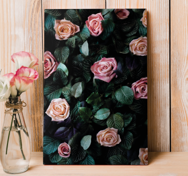 Wandbild Blume Rote rosenblüten - TenStickers