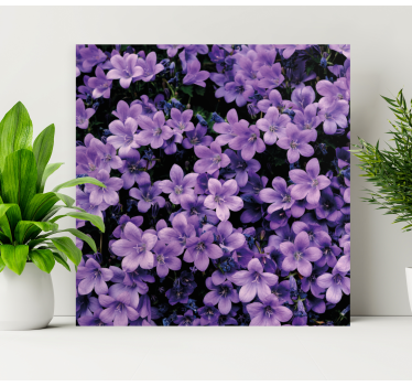 Wandbild Blume Vage lila blumen - TenStickers