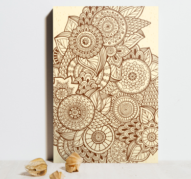 Wandbild Mandala Geometrisches Muster des mandalas - TenStickers