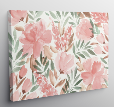 Wandbild modern Aquarellblumen - TenStickers