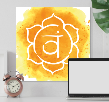 Wandbild Wohnzimmer Sakralchakra - TenStickers