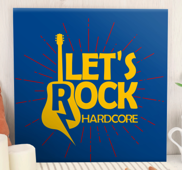 Wandbild musik im gitarren inspirierten design - TenStickers