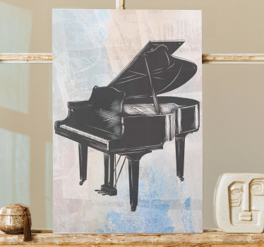 Wandbild musik im stil eines flügels - TenStickers