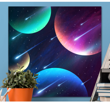 Wandbild musik kosmischer himmlischer tanz - TenStickers