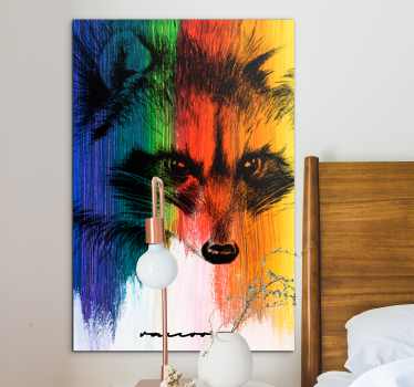 Wandbild tier lebhaftes fuchs-porträt - TenStickers