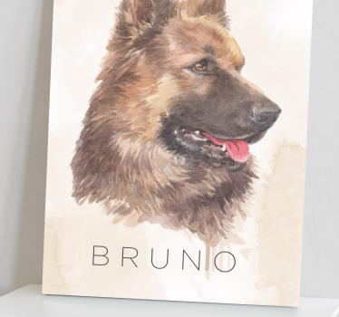 Wandbilder hunde schäferhund porträt - TenStickers