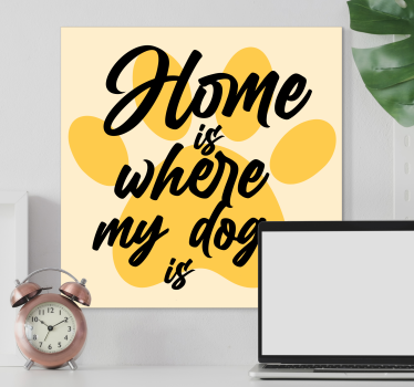 Wandbilder hunde zuhause ist wo das herz ist - TenStickers
