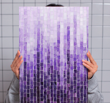 Wandbilder Kunst Fliesenmuster mit ombre-effekt - TenStickers