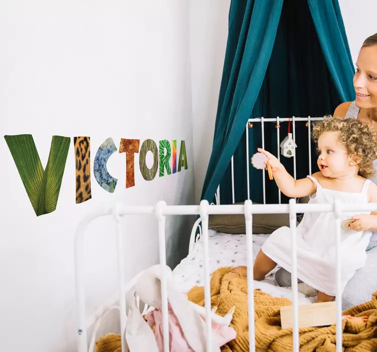 Wandaufkleber Personalisierbare Dschungelbuchstaben - TenStickers