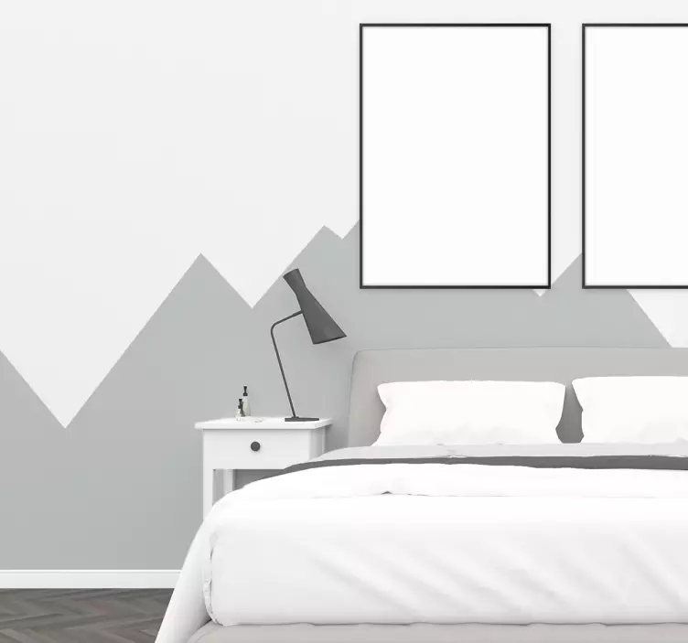 Bordüre selbstklebend Bergrelief Muster - TenStickers