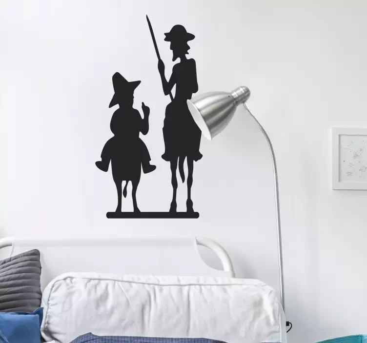 Don Quijote und Sancho Panza Autoaufkleber - TenStickers