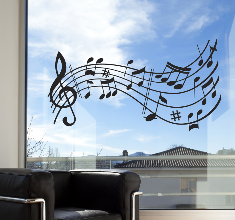 Wellen Symphonie  Wandtattoo Schlafzimmer - TenStickers