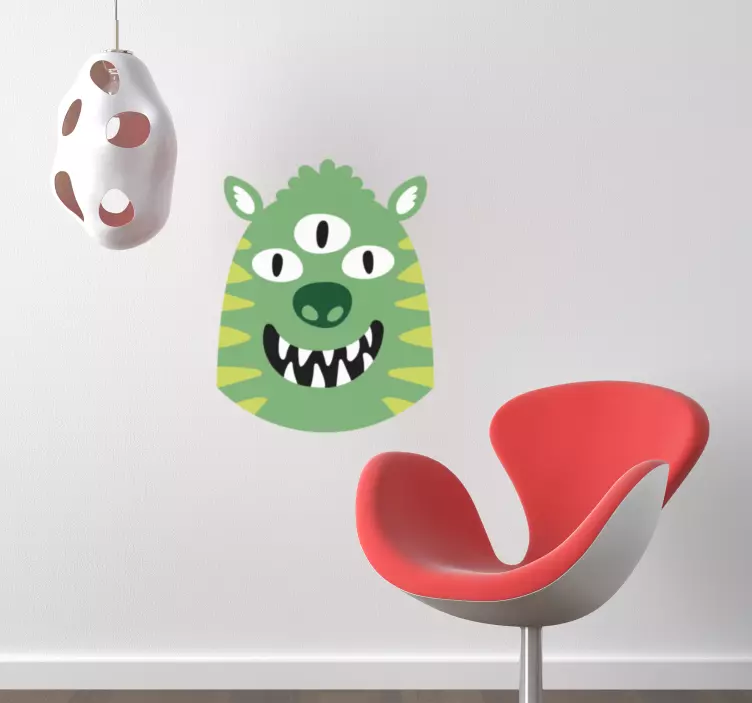 Glückliches Monster Aufkleber - TenStickers