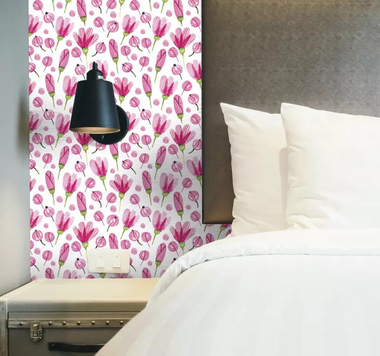 Blumen Möbelsticker - TenStickers