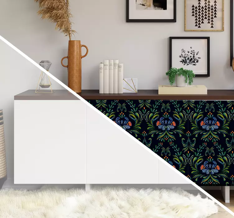 Klebefolie Möbel Bunte volksverzierung - TenStickers