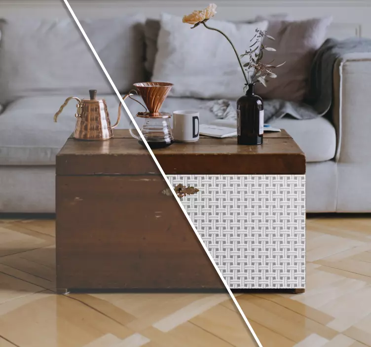 Möbelfolie gewebtes texturmuster - TenStickers