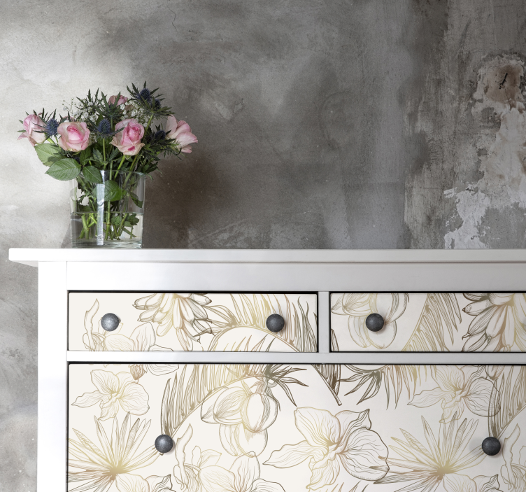 Möbelfolie tropische Pflanzen - TenStickers