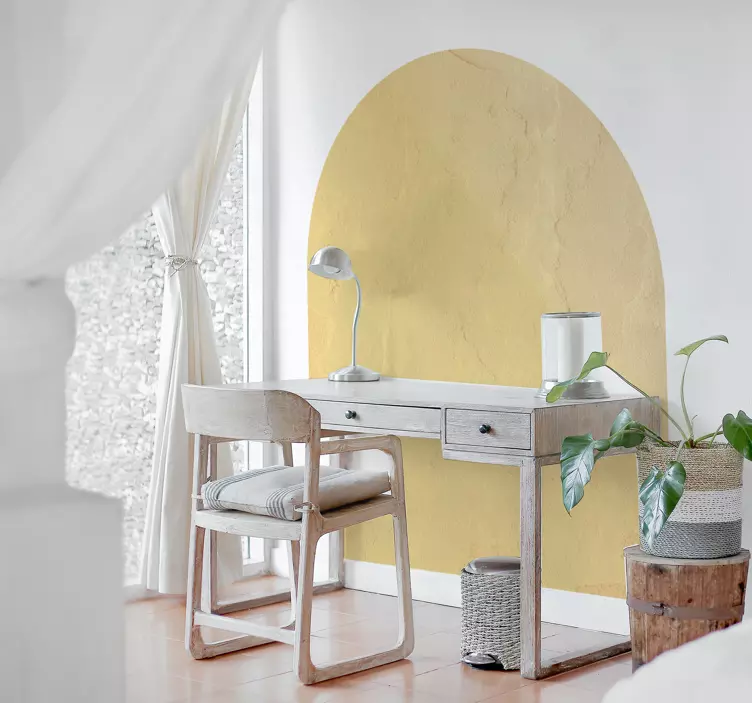 Wandtattoo Büro abstrakte gekrümmte geometrie - TenStickers