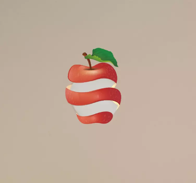 MacBook Sticker Früchte Apfelschalen - TenStickers
