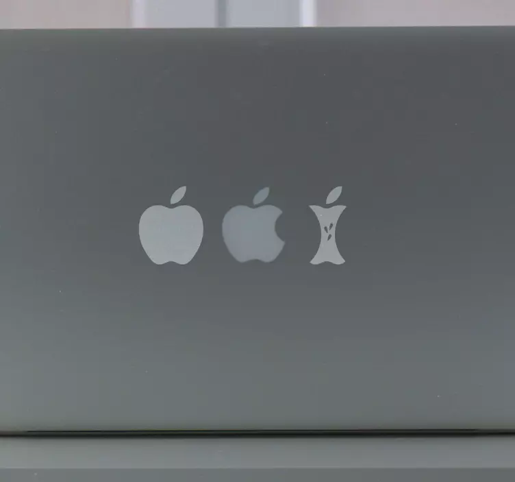 Angebissener Apfel MacBook Sticker - TenStickers